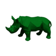 Statue Rhinoceros Animaux Resine - 35cm - Vert - ANIMAUX-RESINE.FR