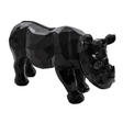 Statue Rhinoceros Origami Animaux Resine - 100cm - Noir - ANIMAUX-RESINE.FR