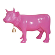 Statue Vache Animaux Resine - 110cm - Rose Clair - ANIMAUX-RESINE.FR