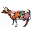 Statue Vache Animaux Resine - 225cm - Fleuri Multicolore - ANIMAUX-RESINE.FR