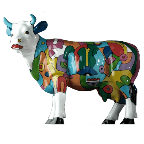 Statue Vache Animaux Resine - 225cm - Multi Gum - ANIMAUX-RESINE.FR