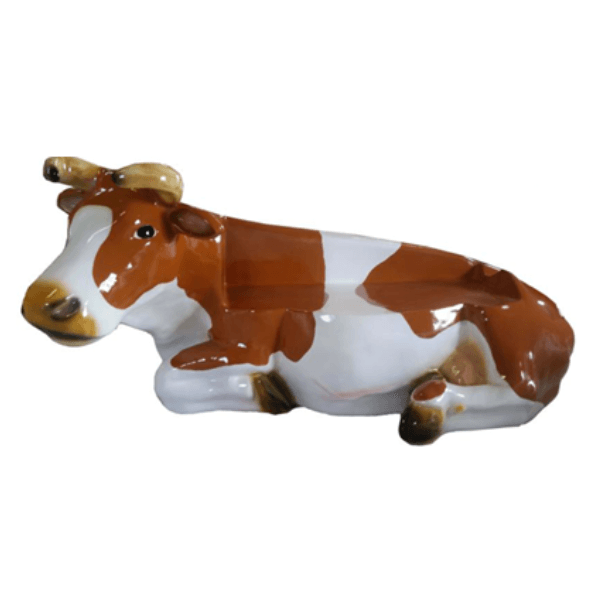 Statue Vache Banc Animaux Resine - 225cm - Mondéliardes - ANIMAUX-RESINE.FR