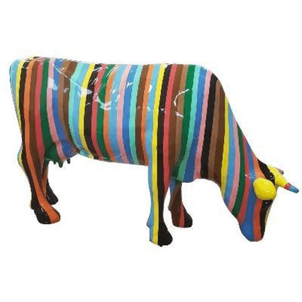 Statue Vache Tête Basse Animaux Resine - 225cm - Candy - ANIMAUX-RESINE.FR