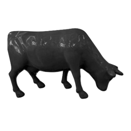 Statue Vache Tête Basse Animaux Resine - 225cm - Noir - ANIMAUX-RESINE.FR