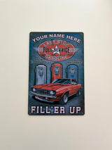 PLAQUE MÉTAL FULL SERVICE 30X20 CM - PLAQUE DECORATIVE - ANIMAUX-RESINE.FR